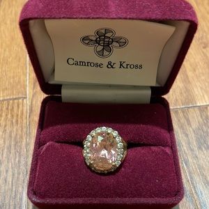 Jackie Kennedy Reproduction Pink Ring Size 5